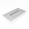 Castello Usa Pyramid 36 in Solid Surface Wall-Mounted Bathroom Sink in White with No Faucet Hole CB-GM-2053-36-NH - alternate 3